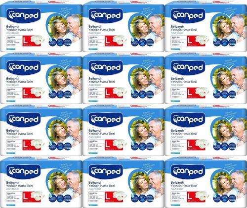 Hasta Bezi Yetişkin Bel Bantlı Polietilen L - Büyük Boy 360 Adet