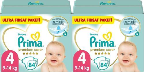 Premium Care Bebek Bezi Beden:4 (9-14) Maxi 168 Adet Mega Fırsat Pk