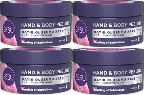 Sesu Vücut Peelingi 250ML (Hand & Body Peelıbg) (4 Lü Set)