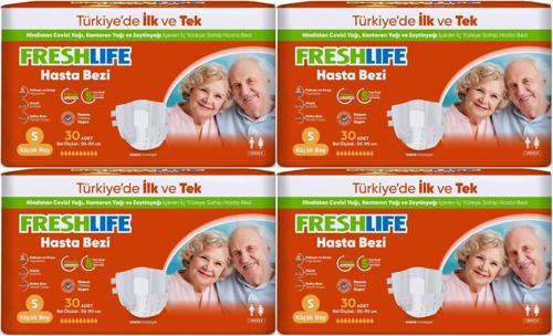 Yetişkin Hasta Bezi Bel Bantlı S - Küçük - Small 120 Adet (4PK*30)