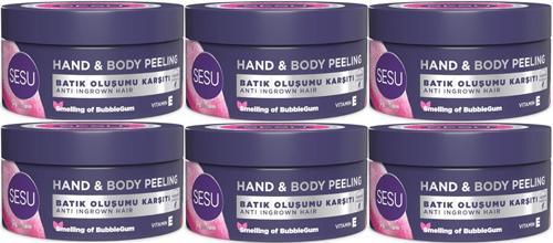 Sesu Vücut Peelingi 250ML (Hand & Body Peelıbg) (6 Lı Set)