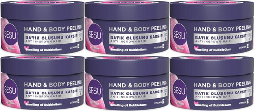 Sesu Vücut Peelingi 250ML (Hand & Body Peelıbg) (6 Lı Set)