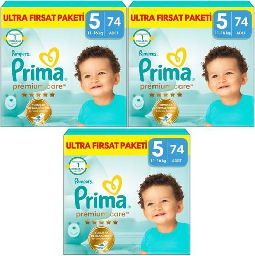 Premium Care Bebek Bezi Beden:5 (11-16) Junior 222 Adet Süper Fırsat Pk