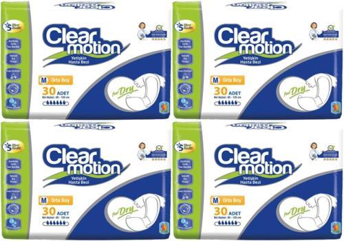 Clearmotion Yetişkin Hasta Bezi Bel Bantlı M - Orta - Medium 120 Adet (4PK*30)