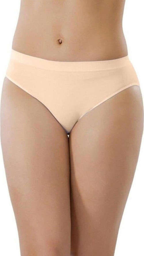 Kadın Beyaz Dikişsiz Iz Yapmaz Slip Külot 11000 Ten Xl
