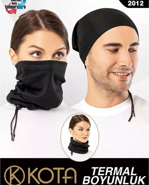 Termal Unisex Boyunluk Siyah