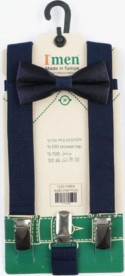 Erkek Çocuk Lacivert Papyon Askı Takımı Lacivert Tek Ebat