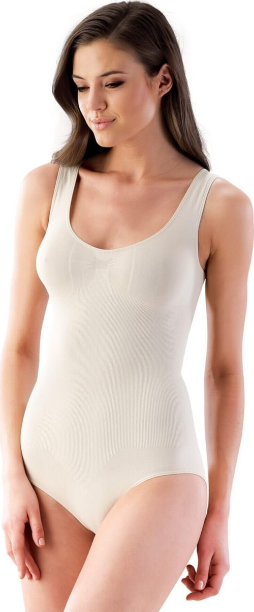 Kadın Beyaz Kalın Askılı Çıtçıtlı Body Korse Yeni Sezon Beyaz S