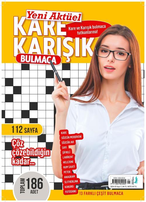 Turkuvaz Dergi YENİ AKTÜEL KARE KARIŞIK BULMACA 2024