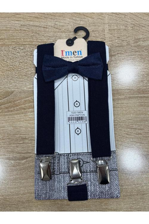 Lacivert Askı Papyon Takım Lacivert 1-9 Yaş