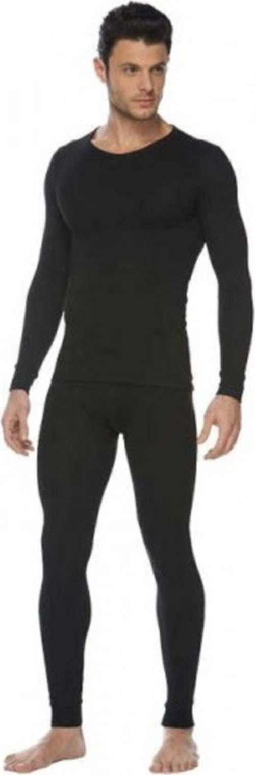 Erkek Siyah Termal Takım Alt Üst Siyah 2Xl