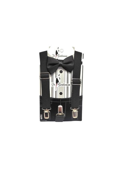 Pantolon Askısı Ve Papyon Siyah 4-6