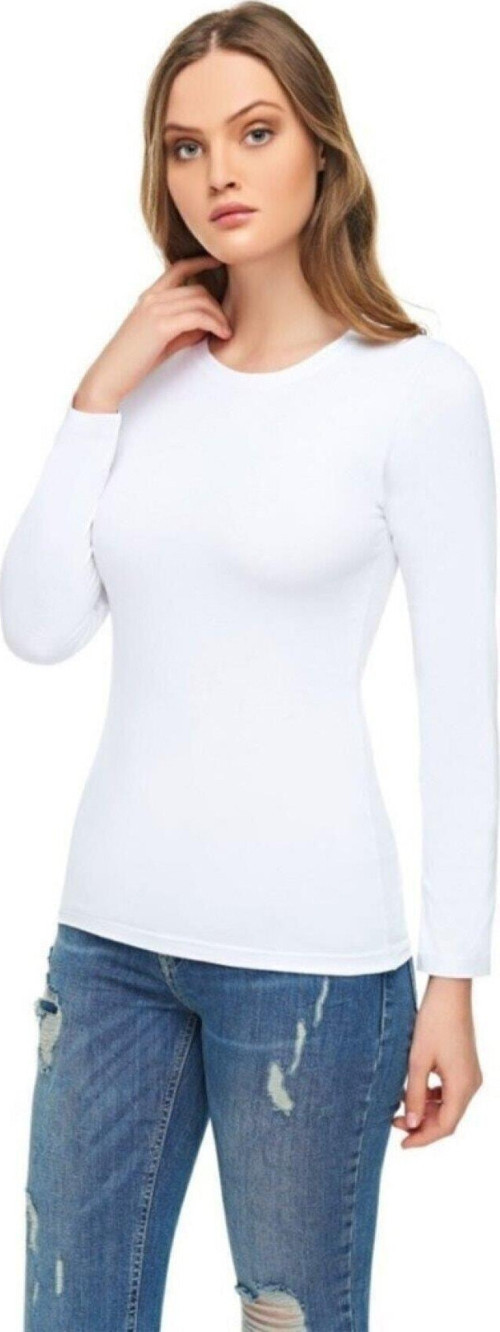Kadın Beyaz Uzun Kollu Body Victroy6023 Beyaz M
