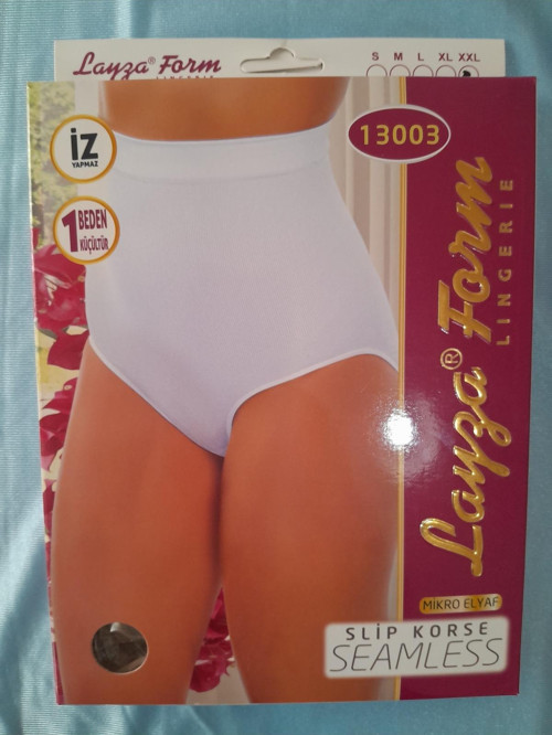 13003 Slip Yüksel Bel Korse Ten Ten L
