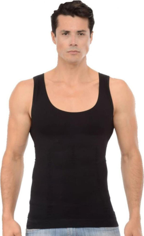 Form Fit Erkek Korse Atlet Tipi Toparlayıcı Göbek Için Incelten Beyaz 2Xl