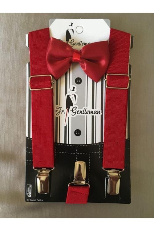 Papyonlu Pantolon Askısı Kırmızı 0-2