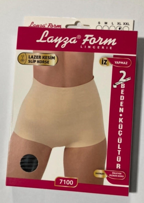 Form Lazer Kesim Slip Korse 7100 Siyah L