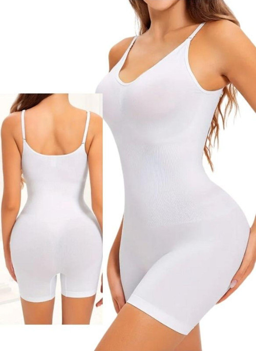 Kadın Tüm Vücut Toparlayıcı Sıkılaştırıcı Incelten Tam Boy Korse Beyaz Xl
