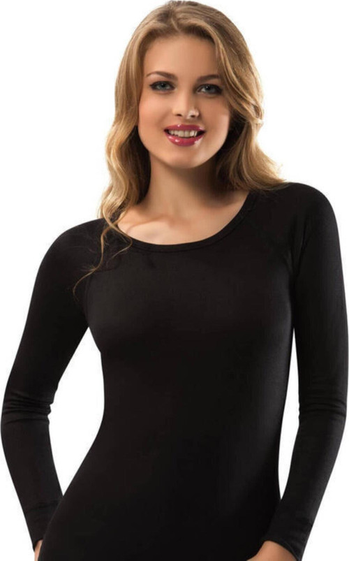 Kadın Siyah Thermal Fanila Siyah Xl