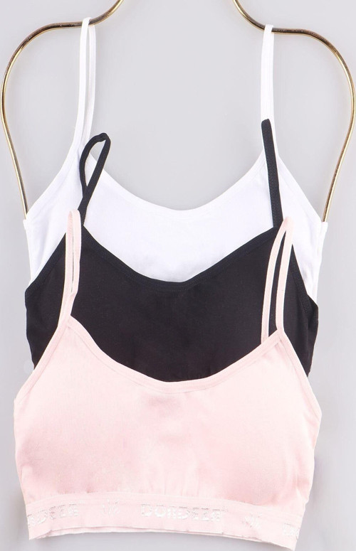 Kadın İnce Petli Büstiyer Çok Renkli S-M