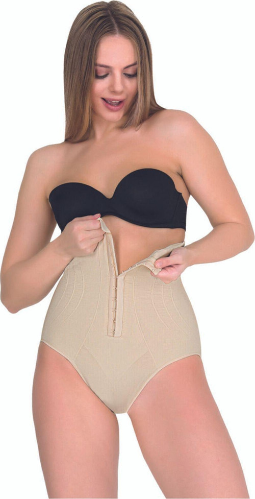 Kadın Agraflı Ayarlı Korse Ten 2Xl