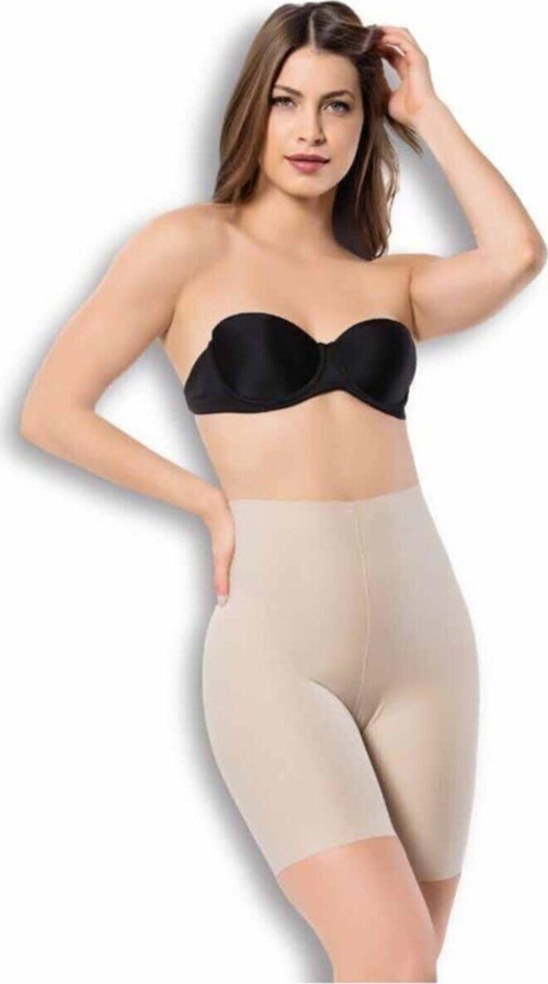 Lacivert Tekstil Kadın Siyah Lazer Kesim Iz Yapmaz Paçalı Yüksek Bel Korse 2001 Siyah L-Xl