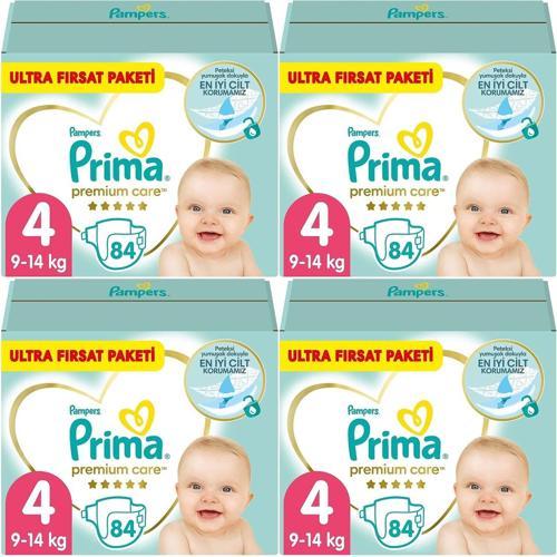 Premium Care Bebek Bezi Beden:4 (9-14) Maxi 336 Adet Ultra Fırsat Pk