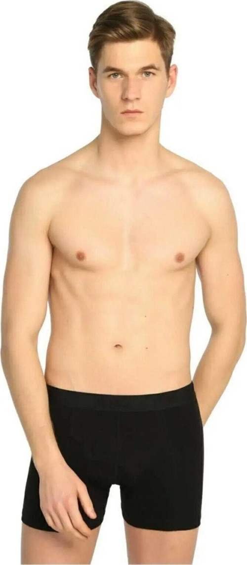 Erkek Siyah 6'Lı Boxer 0114 Siyah M