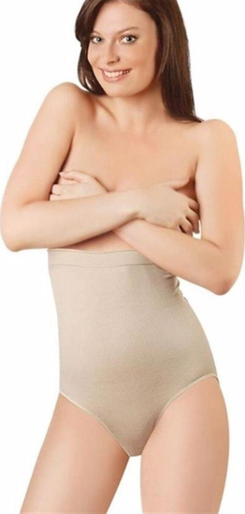 890 Dikişsiz Silikonlu Kadın Slip Korse Ten S-M