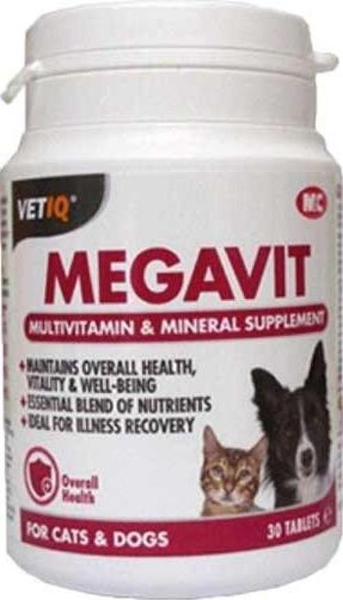 Megavit Kedi Ve Köpek Multivitamin 30 Tablet