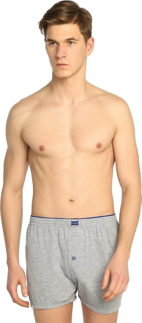 6 Lı Paket Erkek Penye Boxer Düğmeli Havlu Bel Baksır Pamuk Çok Renkli 2Xl