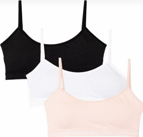 Vanilyashop Pedli Ribana Yarım Atlet Büstiyer Alıştırma Sütyen 3Lü Karışık Renk Siyah - Beyaz - Pudra S-M