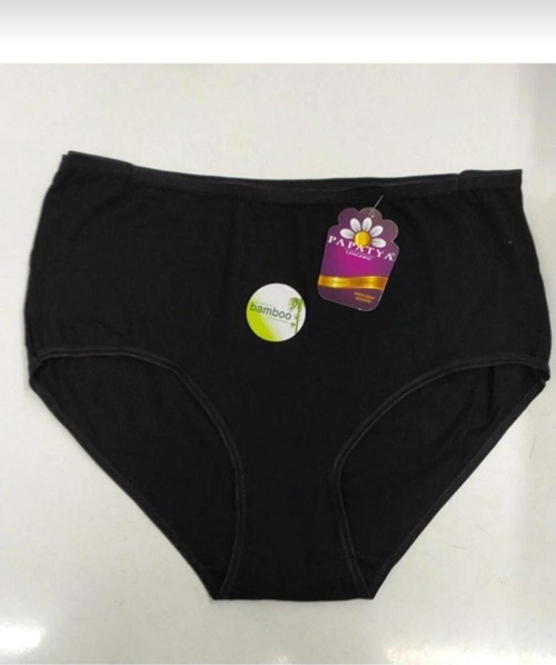 Kadın Siyah Yüksek Bel Bambu 3 Lü Paket Harika Külot Siyah M