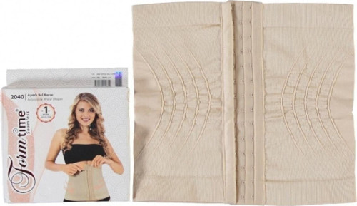 Kadın Ten Rengi Hamile Agraflı Bel Korse Ten Xl