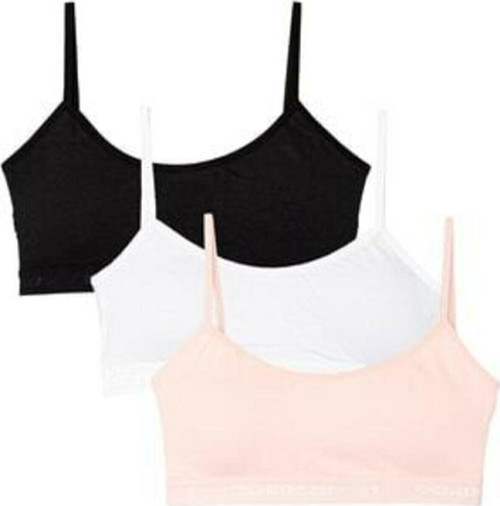 Pedli Yarım Atlet 3'Lü Paket Siyah - Beyaz - Pembe Xl