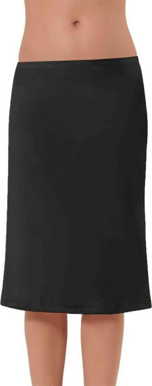 Kadın Jüpon Modal Uzun 1044 Siyah 2Xl