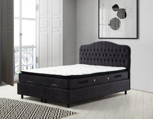 Vassi Baza Başlık Yatak Seti - Antrasit 160x200