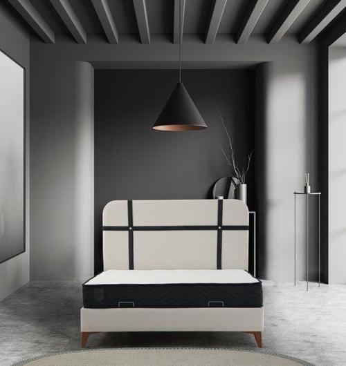 Elina Baza Başlık Yatak Ceviz Ayak - Pixel005 150x200