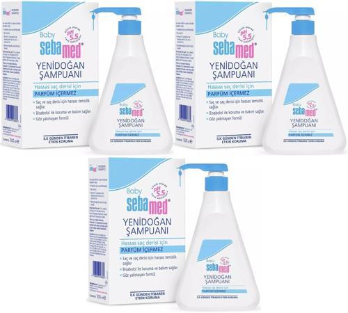 Bebek Şampuanı 500ML Pompalı (Yenidoğanlar İçin) (3 Lü Set)