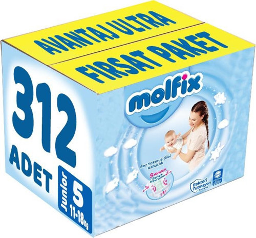 Bebek Bezi Beden:5 (11-18Kg) Junior 312 Adet Avantaj Ultra Fırsat Pk
