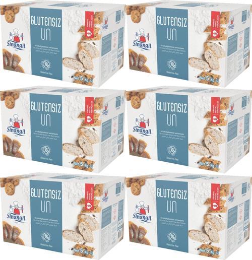 Glutensiz Un 30KG (30000GR) Kutu Çölyak Diyetine Uygun (6PK*5KG)