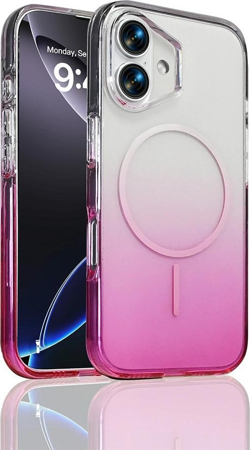 Apple İphone 16 Kılıf M-Safe Şarj Özellikli Zore Septik Silikon Kapak