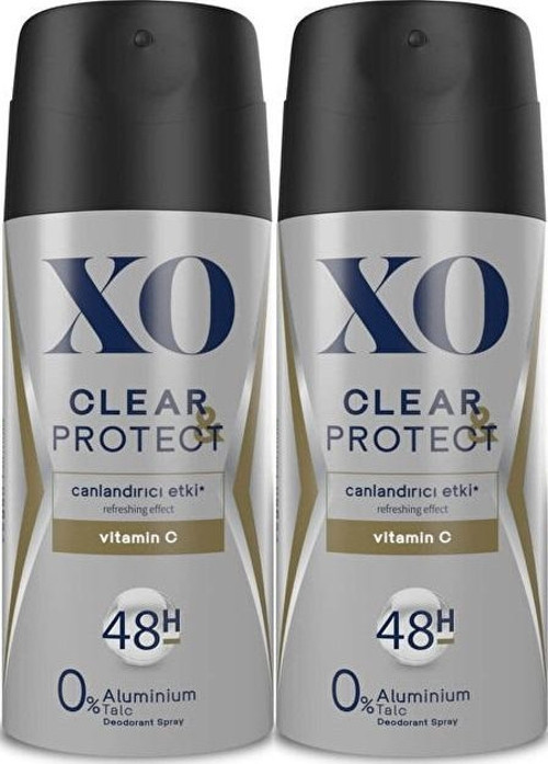 Deodorant 150ML Men-Erkek Clear & Protect (2 Li Set)
