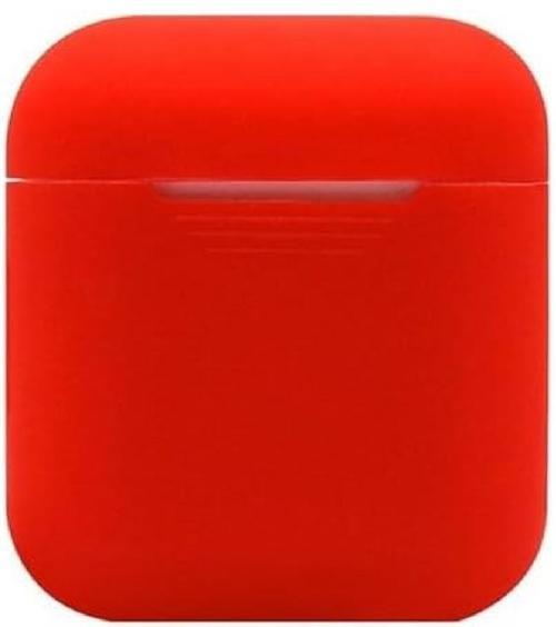 Silikon Koruyucu Kılıf AirPods 1. ve 2. Nesil için, Kırmızı Renk, Tam Uyumlu