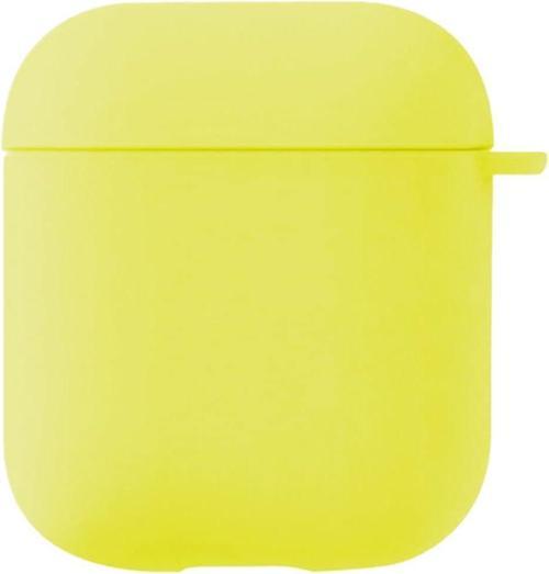 Silikon AirPods Kılıfı, 1. ve 2. Nesil AirPods için Uyumlu, Sarı Renk Koruyucu Kapak