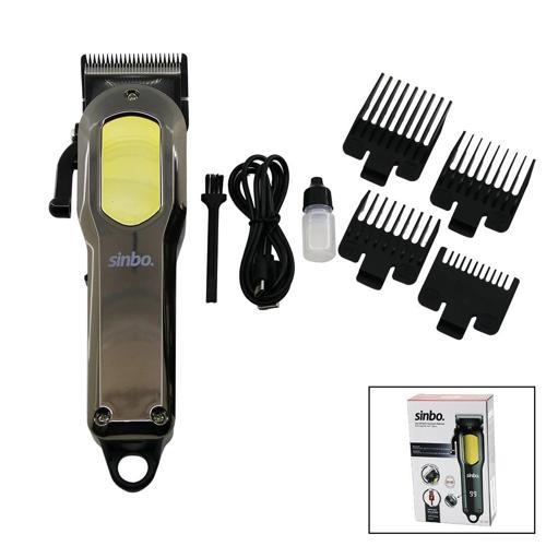 KESİM AYAR MANDALLI USB ŞARJLI - LCD GÖSTERGELİ SAÇ KESME TRAŞ MAKİNESİ GÖVDE KROM KAPLAMA SHC-4396 