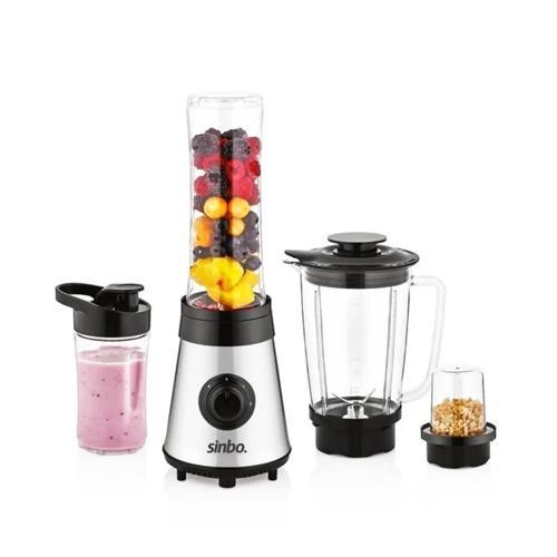BUZ KIRICI - KAHVE ÖĞÜTÜCÜ HAZNELİ - ŞİŞELİ ÇOK AMAÇLI SMOOTHIE BLENDER 800ML - 500W SHB-3190 (5365)