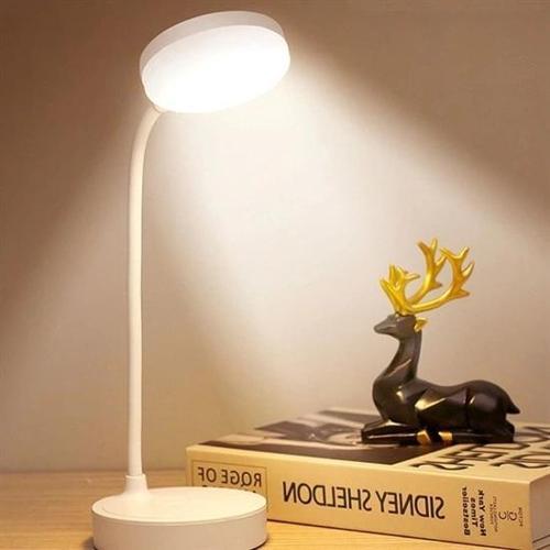 Yuvarlak USBli Dokunmatik 3 Kademeli 360 Derece  Özel Göz Korumalı Led Lityum Masa Lambası (5365)