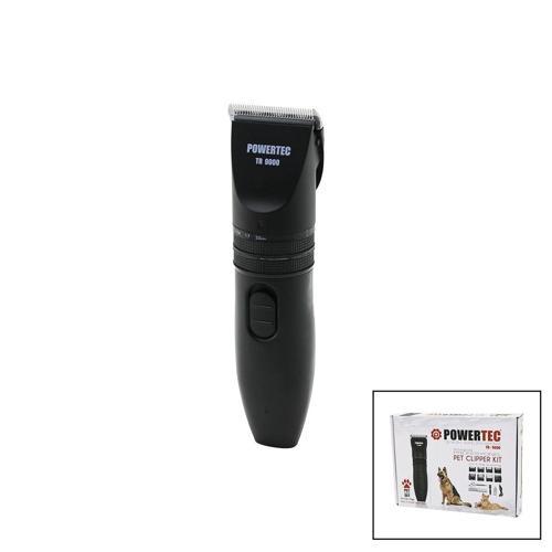POWERTEC TR-9000  KEDİ - KÖPEK  BAKIM SETİ USB ŞARJLI TRAŞ MAKİNESİ METAL TARAK - MAKAS 0.8-1.1-1.4-