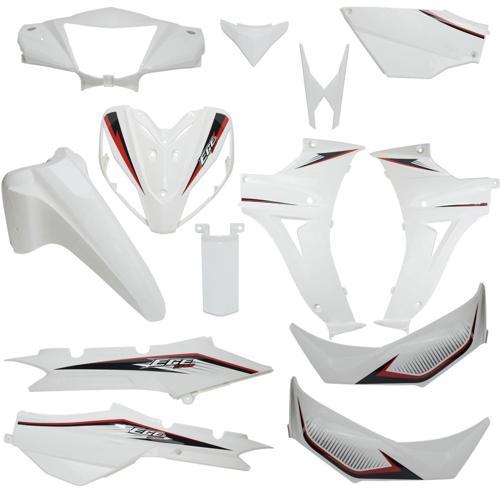 Kuba Ege 50 Kaporta Seti Beyaz Renk Supermoto